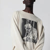 Our Legacy Slack sweatshirt with Angry Fan Mail print in black