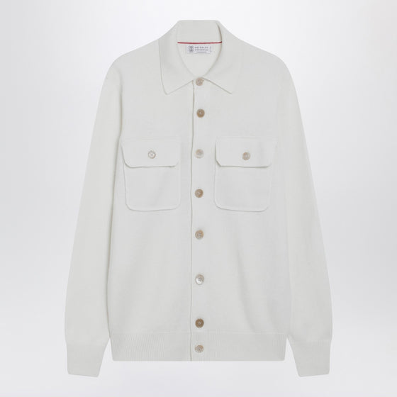 Brunello Cucinelli White cashmere cardigan