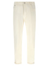 Brunello Cucinelli Logo Embroidery Jeans
