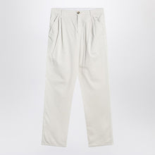  Brunello Cucinelli White corduroy pants