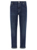 Brunello Cucinelli Logo Embroidery Stretch Jeans