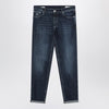 Brunello Cucinelli Dark blue jeans washed effect