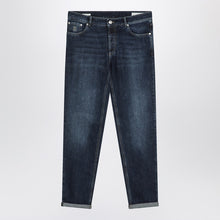  Brunello Cucinelli Dark blue jeans washed effect
