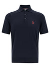 Brunello Cucinelli Logo Embroidery Polo Shirt
