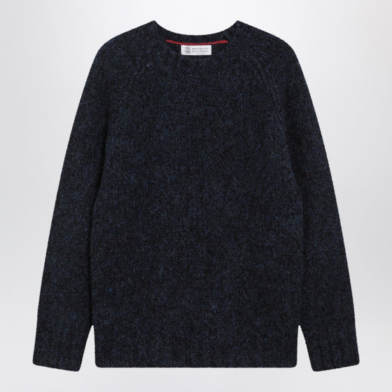 Brunello Cucinelli Blue alpaca-blend sweater