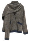 Brunello Cucinelli Cardigan With Scarf