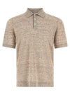 Brunello Cucinelli Linen Cotton Polo Shirt
