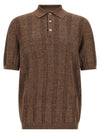 Brunello Cucinelli Wide Ribbed Polo Shirt