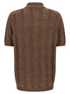Brunello Cucinelli Wide Ribbed Polo Shirt