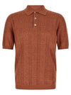 Brunello Cucinelli Wide Ribbed Polo Shirt