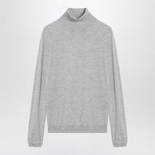  Brunello Cucinelli Light grey turtleneck in cashmere blend