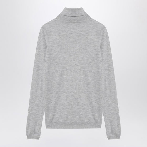 Brunello Cucinelli Light grey turtleneck in cashmere blend