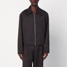  Our Legacy Brown zip-up wool jacket