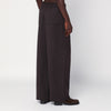 Our Legacy Brown wide-leg wool trousers