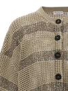 Brunello Cucinelli Dazzling Stripes Cardigan