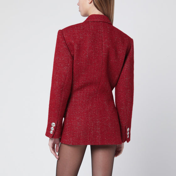 ISABEL MARANT Gallie jacket in brushed red wool blend