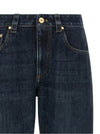 Brunello Cucinelli Shiny Bartack Jeans
