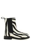 Moschino Zebra Pony Ankle Boots