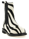 Moschino Zebra Pony Ankle Boots