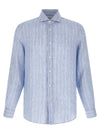 Brunello Cucinelli Striped Linen Shirt