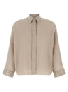 Brunello Cucinelli Dazzling Cascade Cuffs Shirt