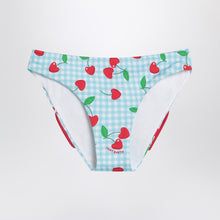  MC2 Saint Barth Madame slip with Vichy and cherries pattern