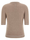 Fabiana Filippi Gauze Platinum Sweater