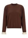Fabiana Filippi Pleated Cuffs Sweater