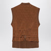 Max Mara Brown wool-cashmere gilet