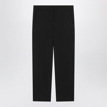  S Max Mara Black slim gabardine trousers