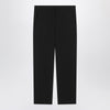 S Max Mara Black slim gabardine trousers