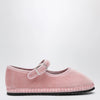 Piedàterre Venezia Pink velvet Mary Jane shoes