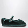 Piedàterre Venezia Carnia green Mary Jane in velvet