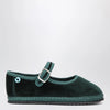 Piedàterre Venezia Carnia green Mary Jane in velvet