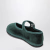 Piedàterre Venezia Carnia green Mary Jane in velvet