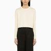 LouLou De Saison Ivory cotton crew-neck jumper