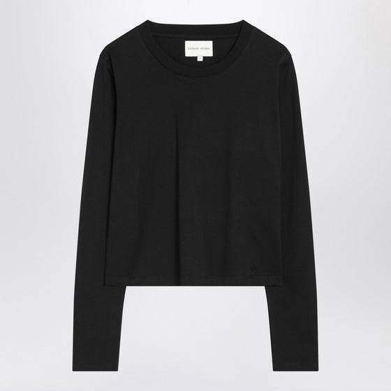 Loulou Studio Black cotton crew-neck T-shirt