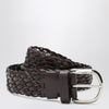 Brunello Cucinelli Brown woven leather belt