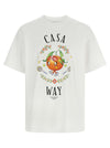 Casablanca Casa Way Orange Mascot T-shirt