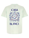 Casablanca Flocked Celestial Pyramid Print T-shirt