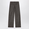 Brunello Cucinelli Wide brown trousers in cotton blend