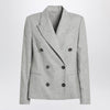 Brunello Cucinelli Grey double-breasted wool jacket