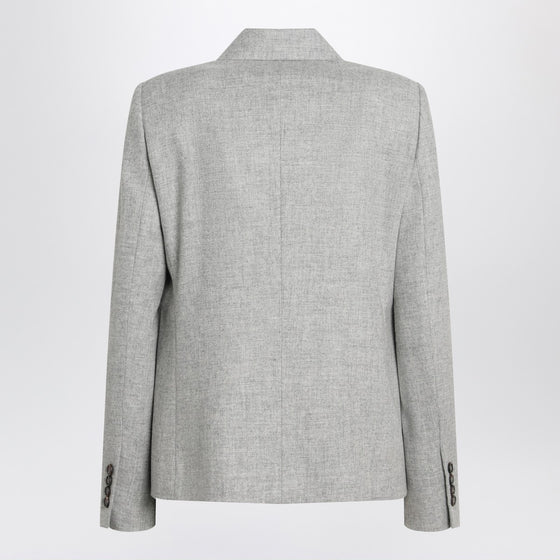 Brunello Cucinelli Grey double-breasted wool jacket