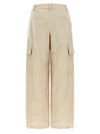 Brunello Cucinelli Beige Baggy Cargo Pants