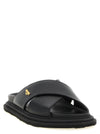 Moschino Leather Sabots With Logo