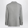 Brunello Cucinelli Double-breasted silk blazer in khaki