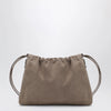 Brunello Cucinelli BC Duo Pouch brown suede bag with monile detail