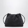 Brunello Cucinelli BC Duo Pouch midnight blue suede bag with monile detail