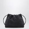 Brunello Cucinelli BC Duo Pouch midnight blue suede bag with monile detail