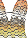 Missoni Greek Pattern One-piece Swimsuit